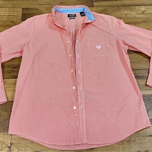 Chaps Men's Red Checkered Casual Shirt